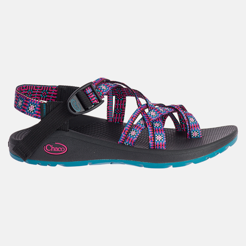 Z/CLOUD X2 REMIX Hiking Sandal in magenta andin squared 