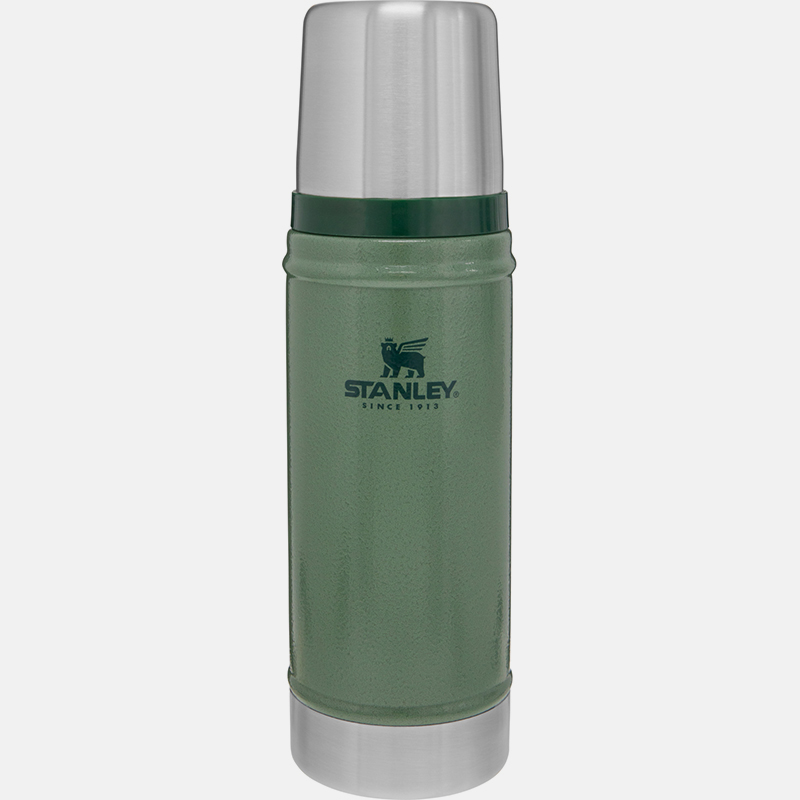 CLASSIC VACUUM BOTTLE | 0.47 L תרמוס שתייה בצבע ירוק ובצבע hammertone 