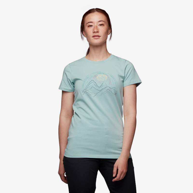 SUMMIT SCRIBBLE T-SHIRT in Blue andin ice 