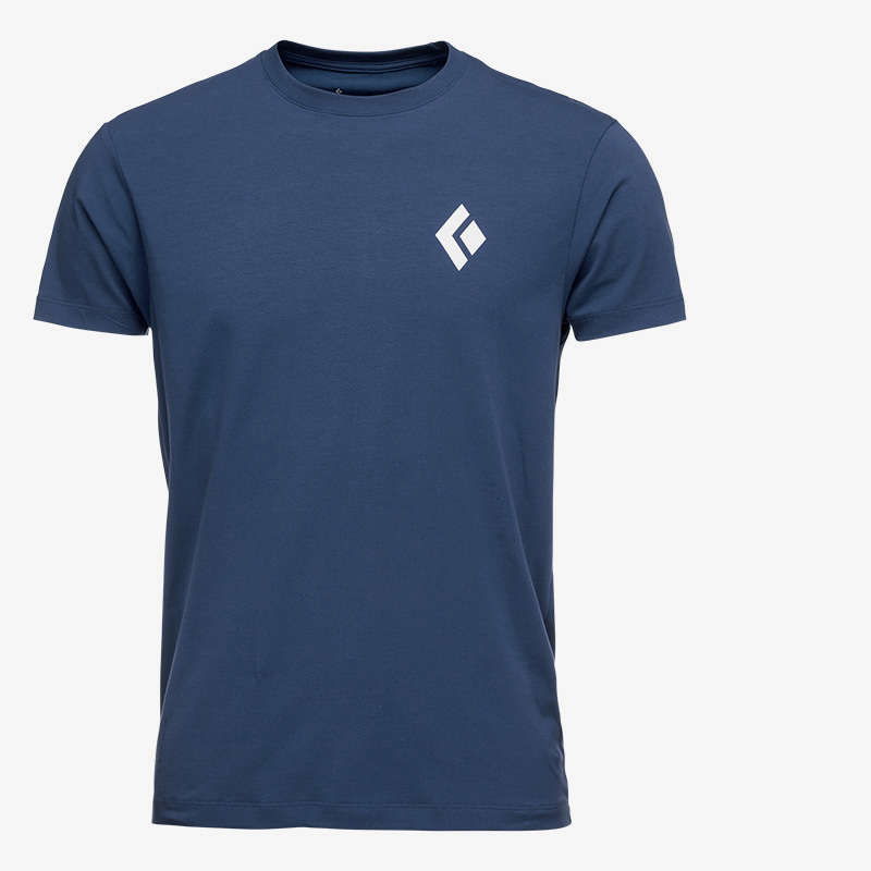 EQUIPMENT FOR ALPINIST T-SHIRT חולצת טיפוס בצבע כחול ובצבע ink 