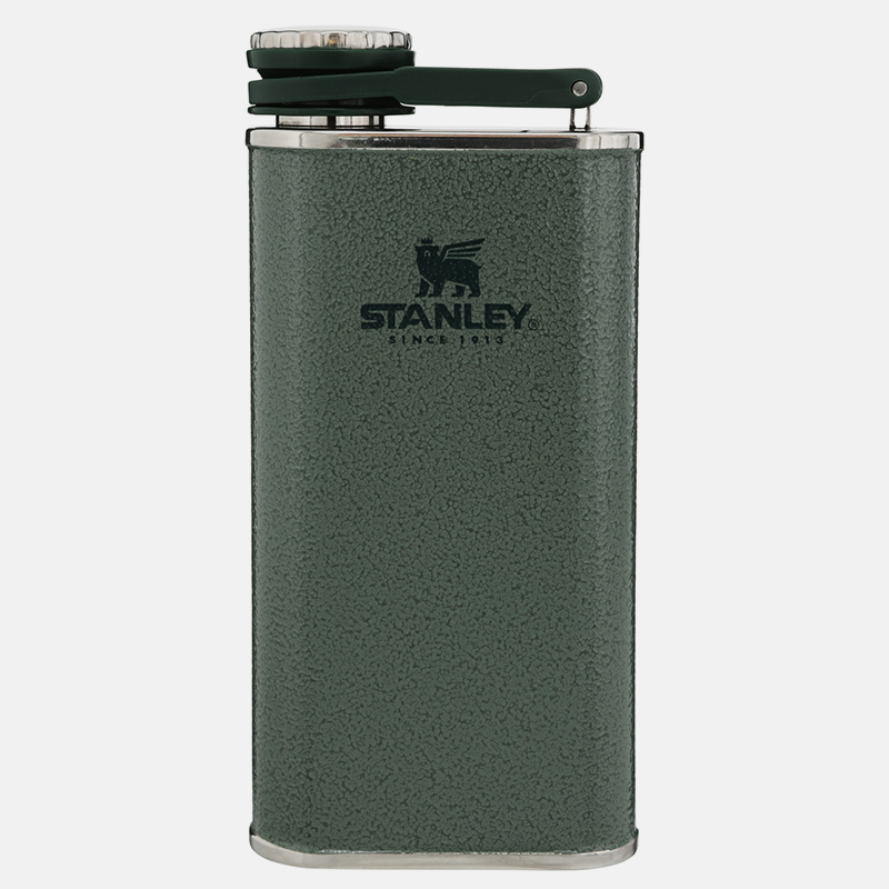CLASSIC EASY FILL WIDE MOUTH FLASK | 8 OZ in Green andin hammertone 