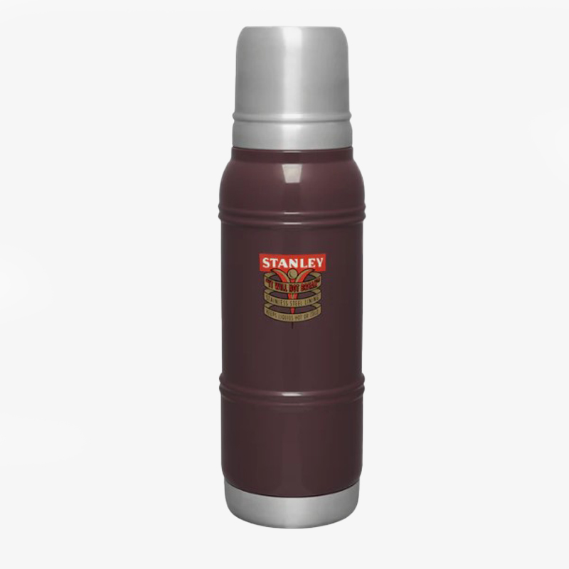 THE MILESTONES THERMAL BOTTLE | 1 L תרמוס שתייה בצבע gloss ובצבע garnet 