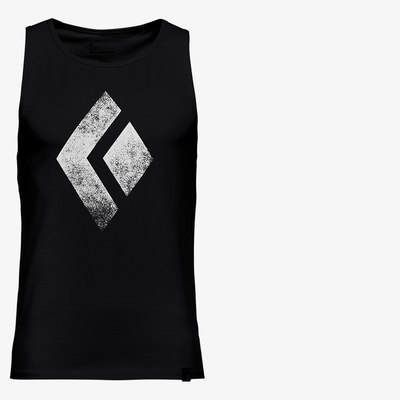 CHALKED UP TANK גופיית טיפוס בצבע שחור 